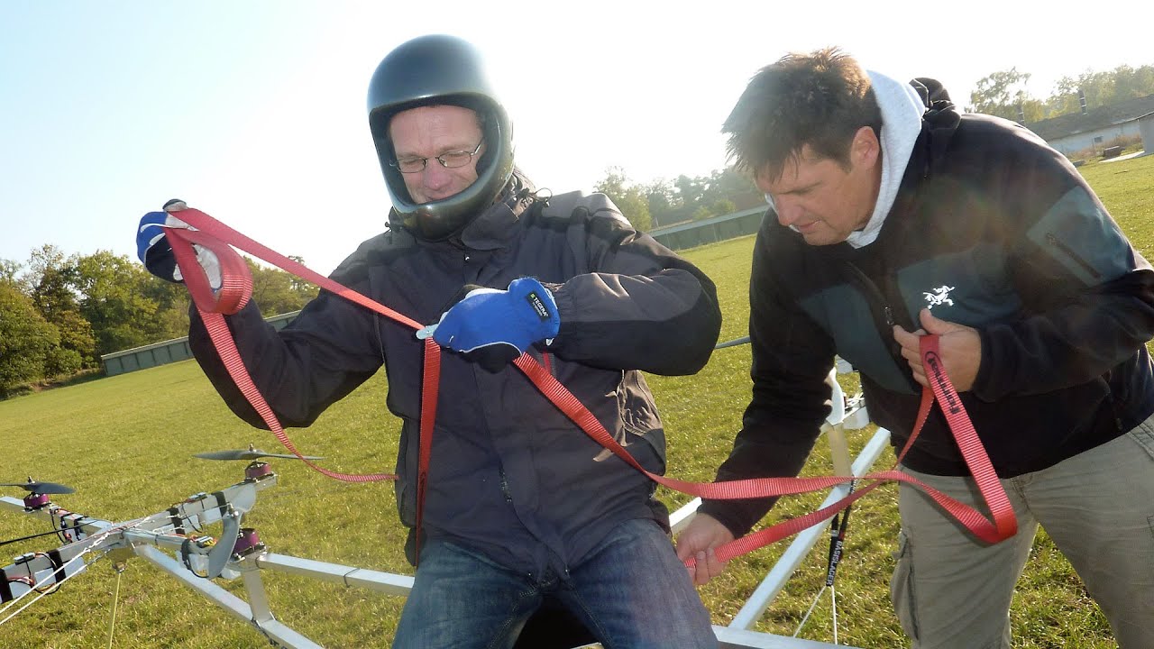 10 Years: Worlds First Manned Multicopter (Unrevealed Footage)