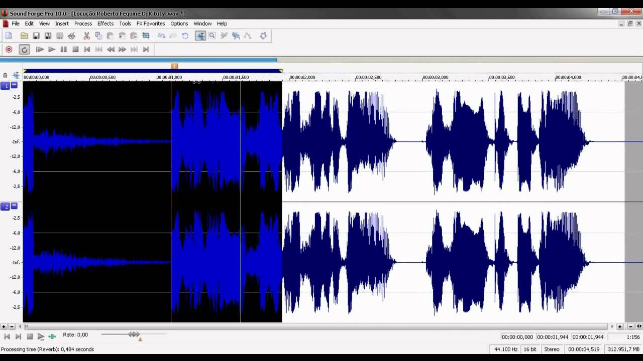 Sound Forge 10 efeitos em vinhetas