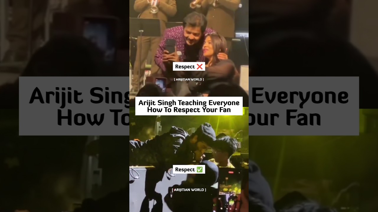 Arijit Singh Teaching Everyone How To Respect A Fan ❤️🙏🏻