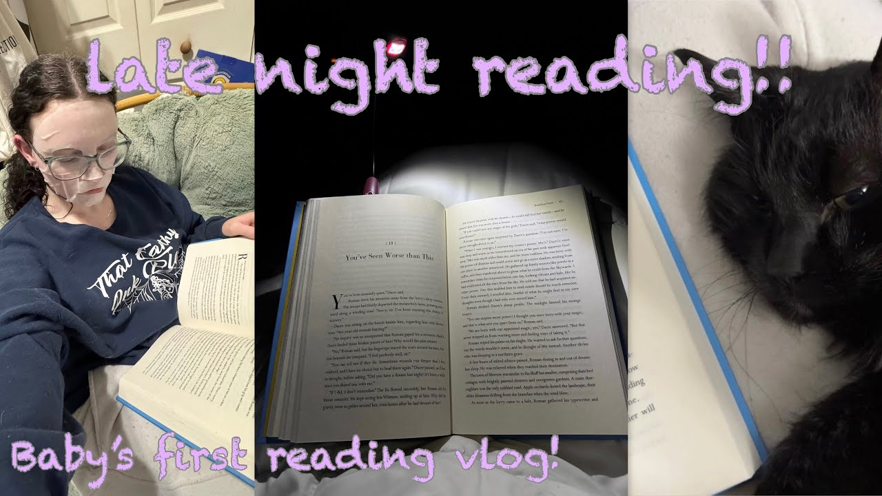 late night reading vlog!! 