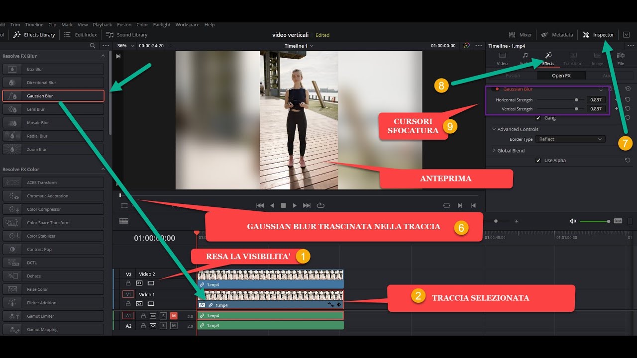 Come editare i video verticali con DaVinci Resolve