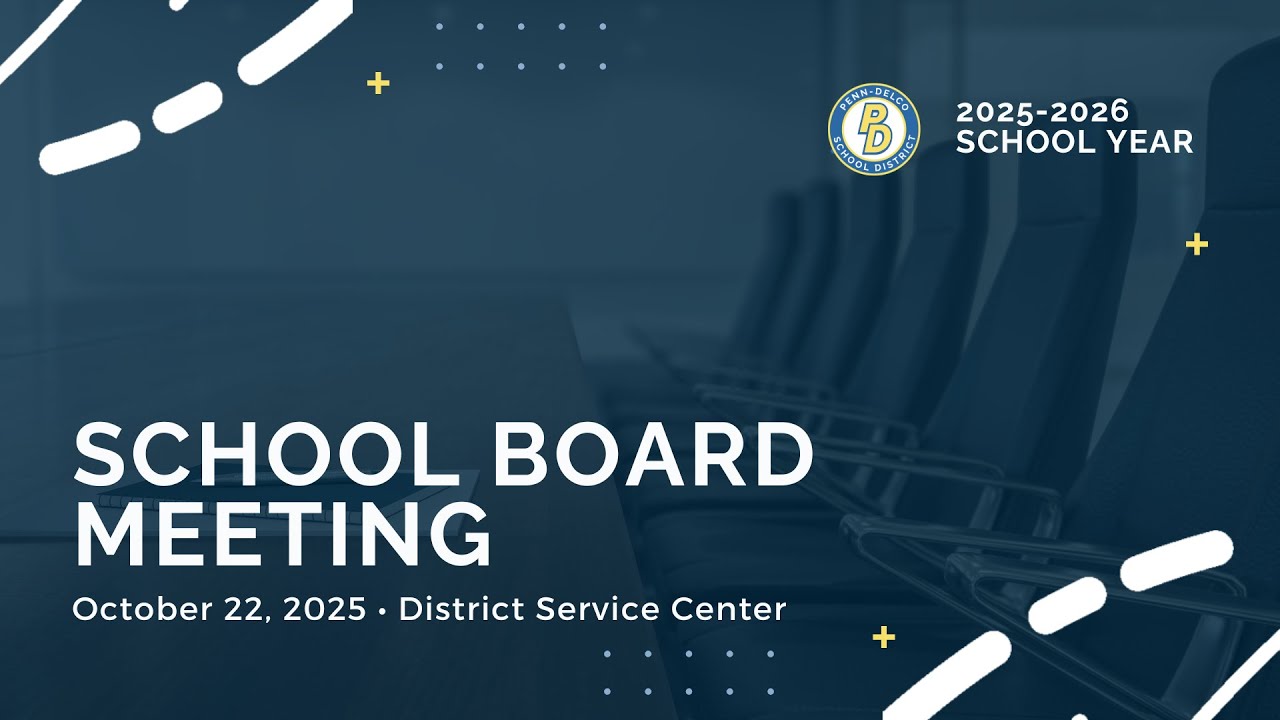 October 22, 2025 PDSD School Board Meeting