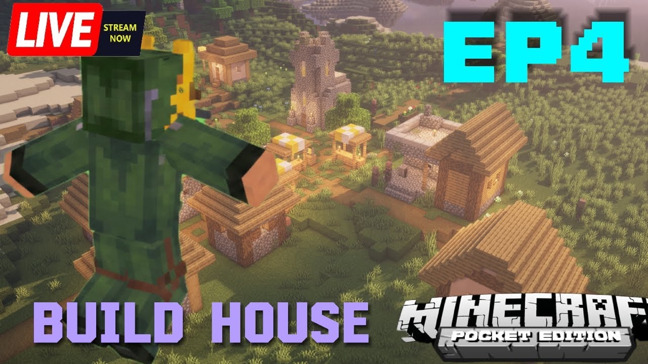 🛑 Building My DREAM Starter House! 🏠 | Minecraft PE Survival (Ep. 4)