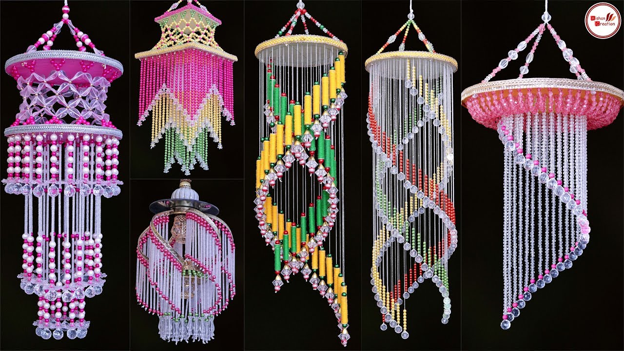 10 Amazing Wall Hanging Craft || DIY Wind Chime !! Handmade Home Decoration Idea