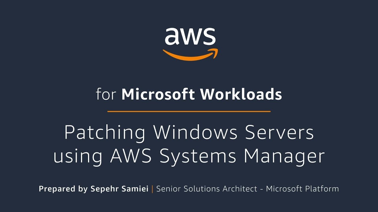 Patching Windows Servers using AWS Systems Manager