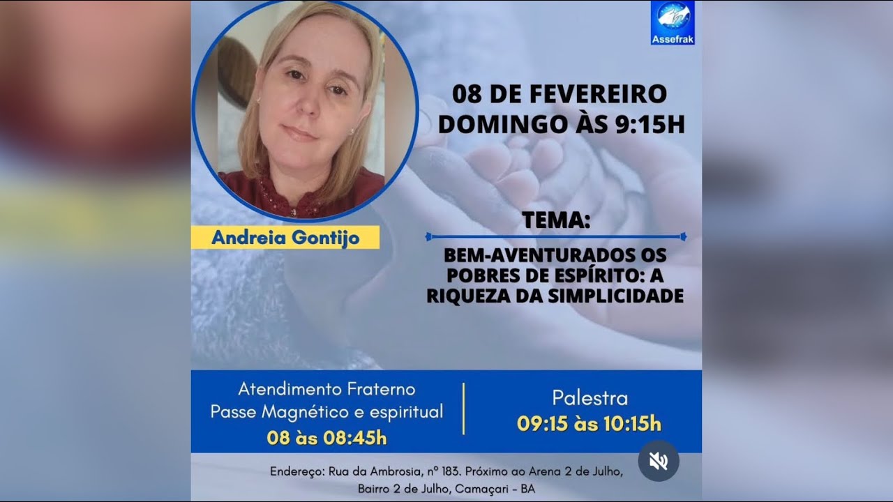 Palestra espírita:  Bem-aventurados os pobres de espírito: A riqueza da Simplicidade