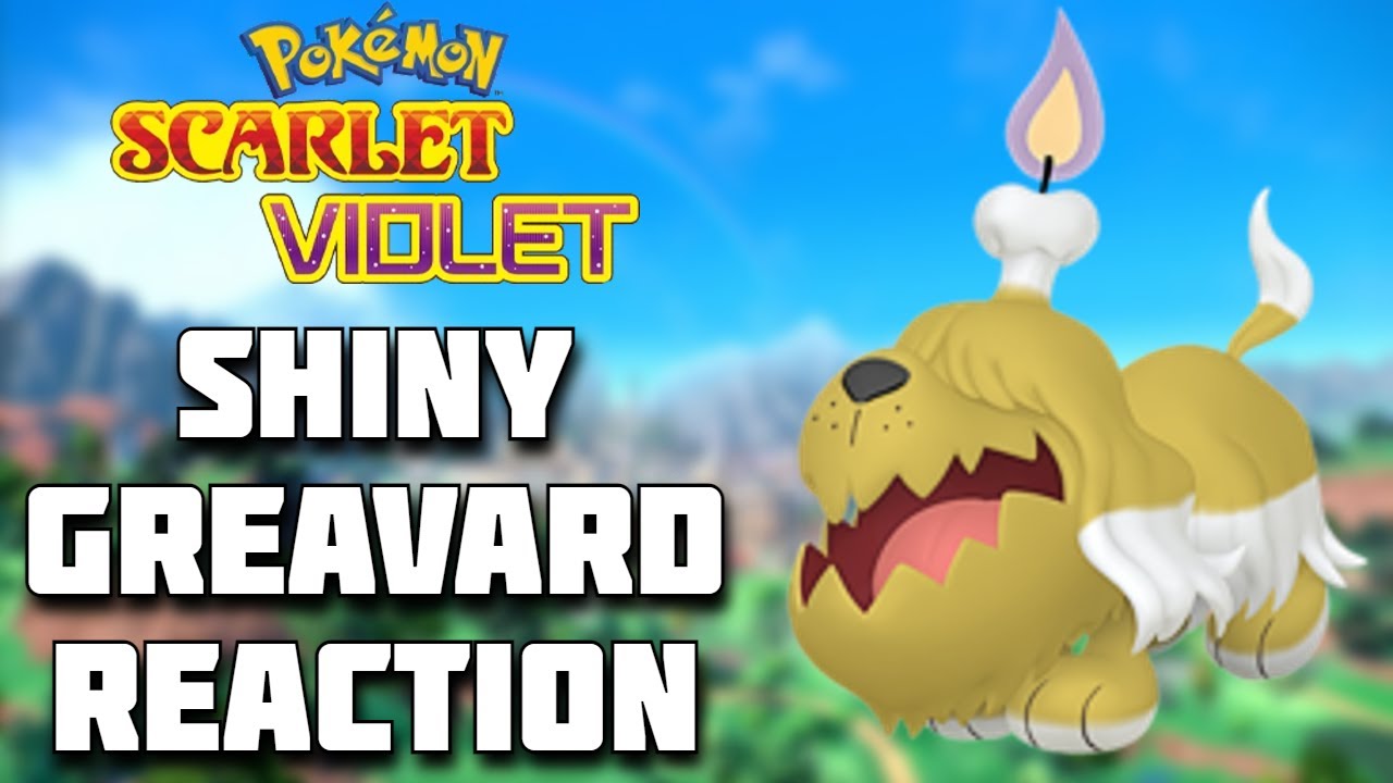 SHINY GREAVARD FULL REACTION! Pokemon Scarlet and Violet Shiny Highlight! #shinypokemon