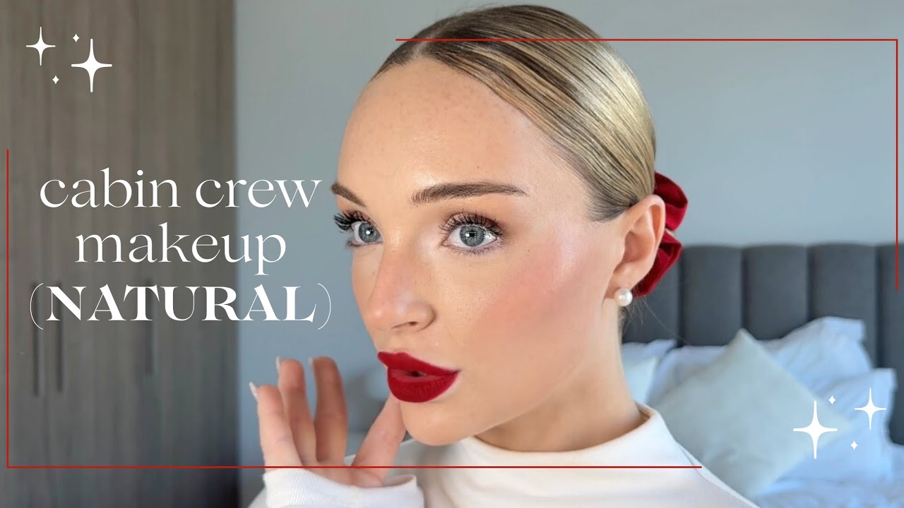 cabin crew makeup… natural | makeup tutorial 💋