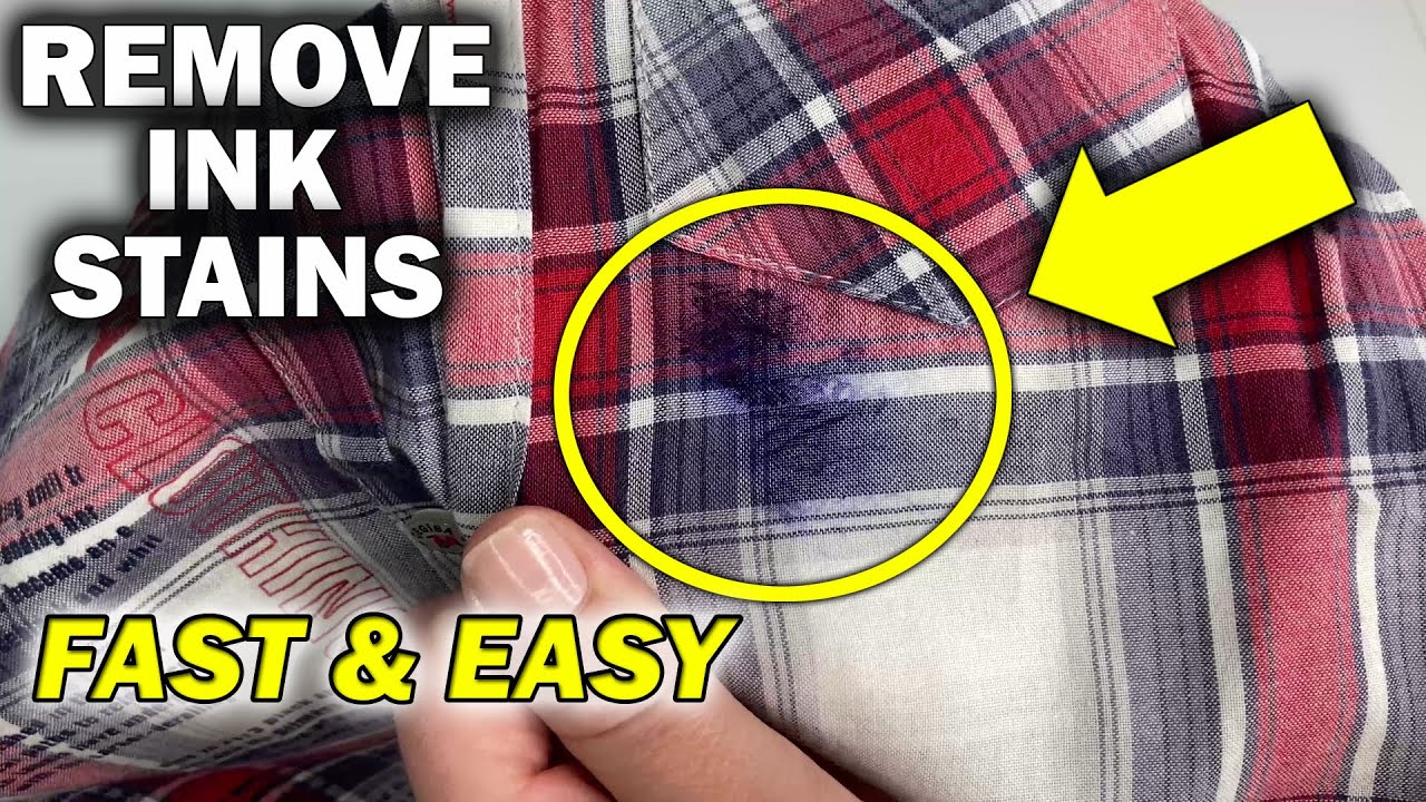 How to Remove INK STAINS From Clothes & Fabric | SIMPLE WAY to Remove Ballpoint Ink