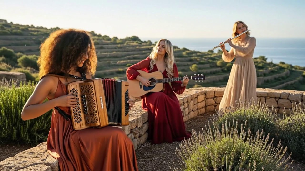 Evening Glow in Marbella | Cinematic Flamenco Guitar, Sax, Accordion & Flute