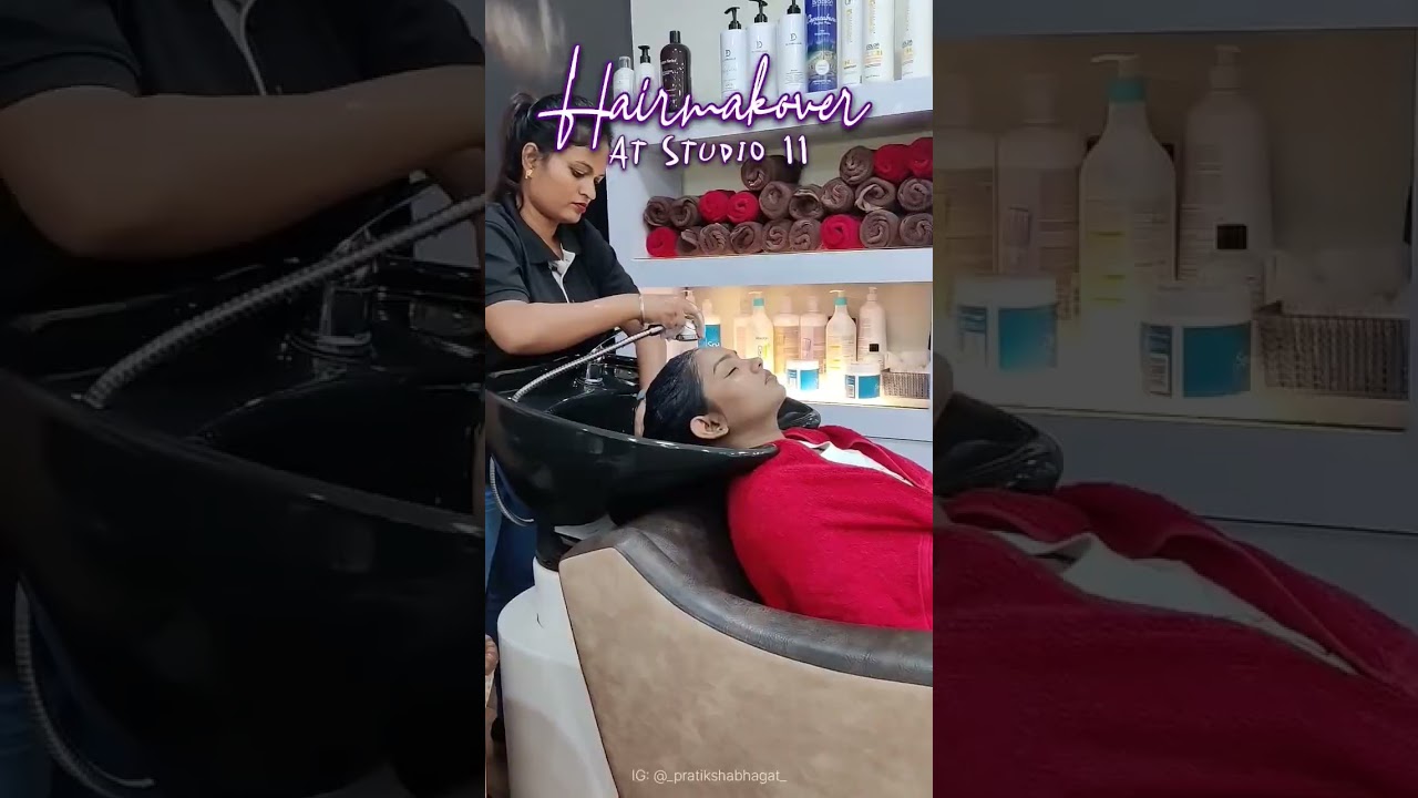 I got a Hair makeover at Studio 11 in Purnea Bihar #shortsaday #youtubeshortsindia #ashortsday #yt