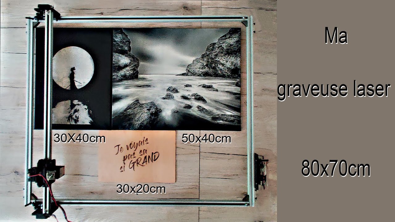 Une Cnc Laser de 800x700, récap sur la préparation des images à graver