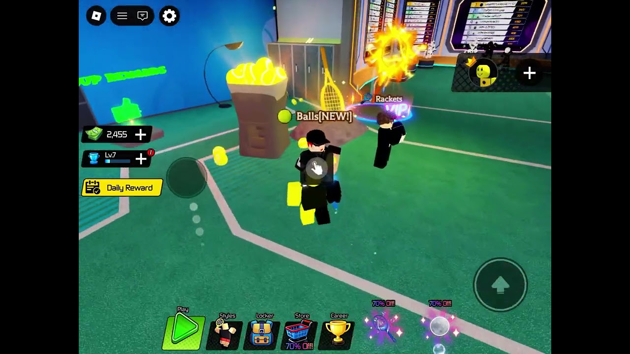 Playing neo tennis
