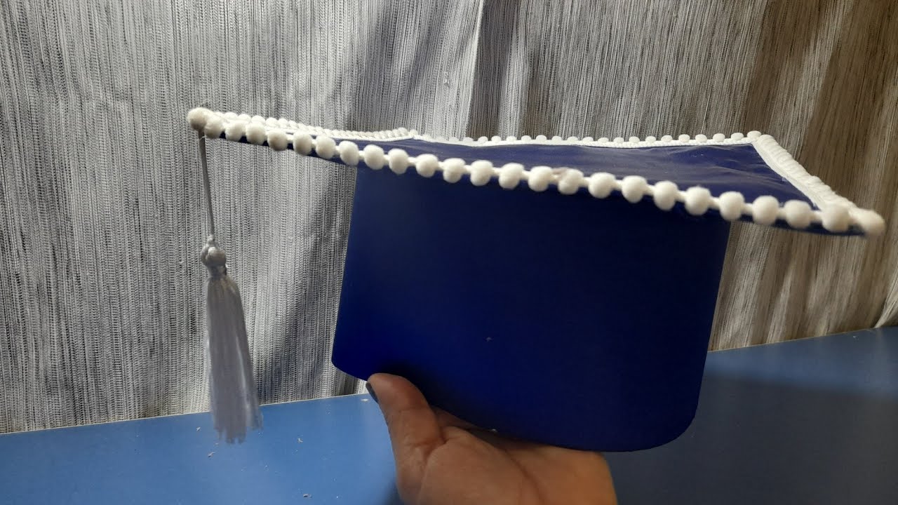 Como fazer CHAPÉU (capelo) para #formatura.