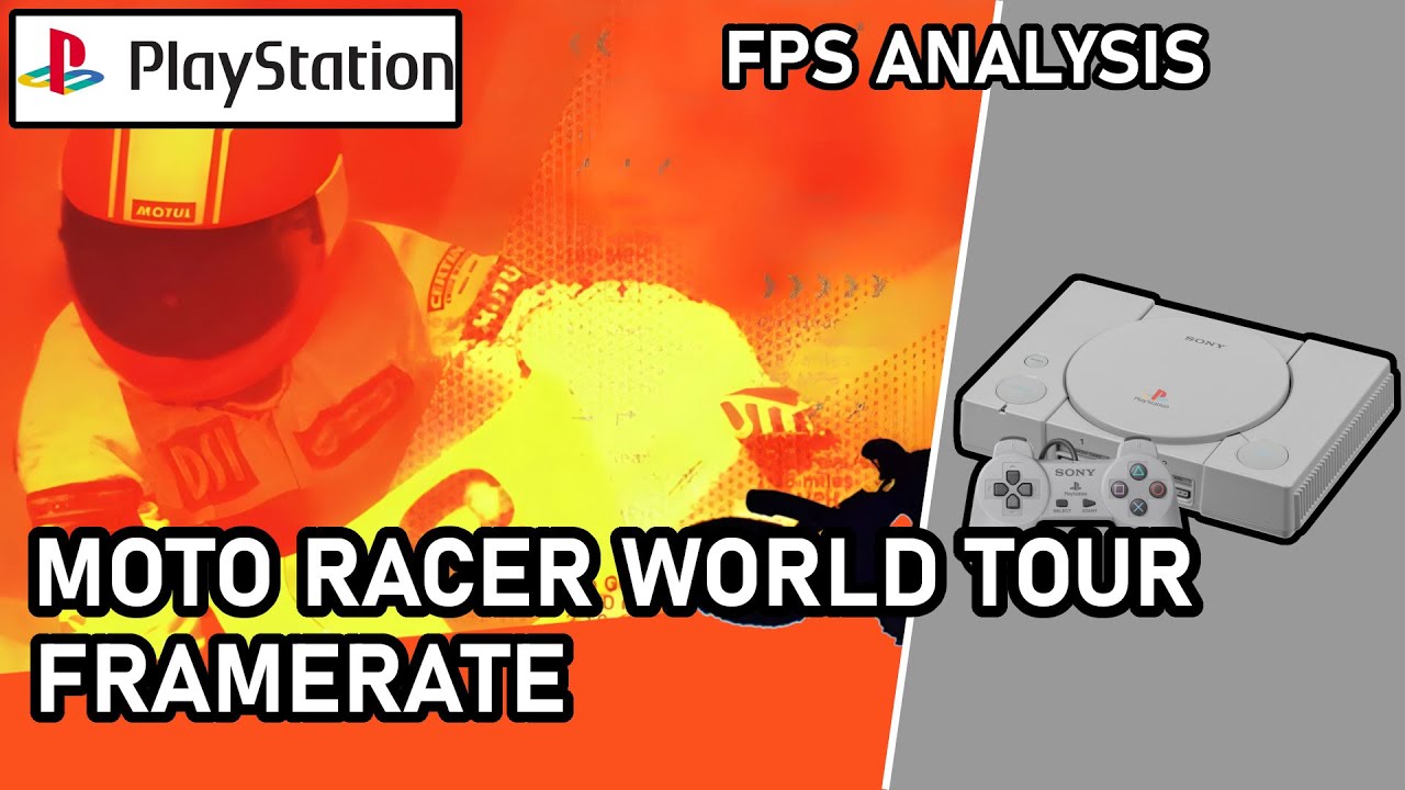Moto Racer World Tour  |  Playstation  |  Frame Rate Test