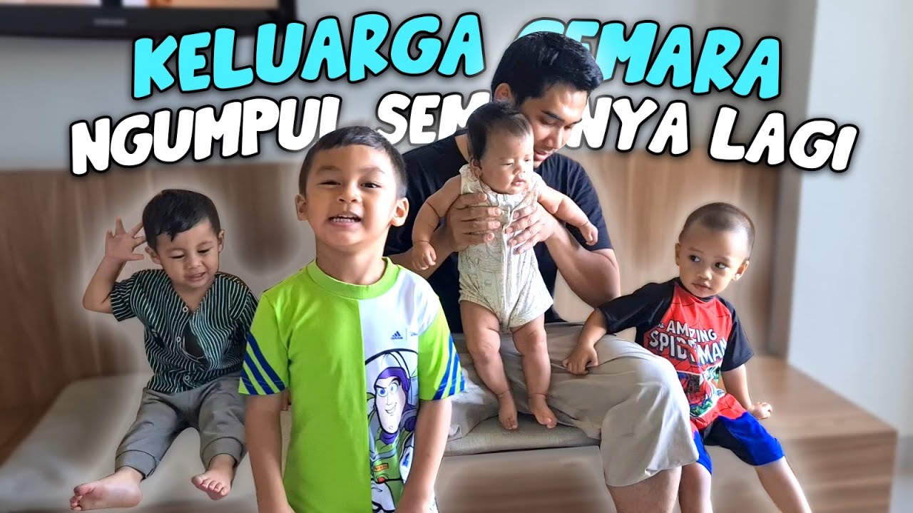 BEGINI JADI NYA BAWA 4 BOCIL JALAN - JALAN !!! KIANO, RAZKA, KENZO & REINA !!!