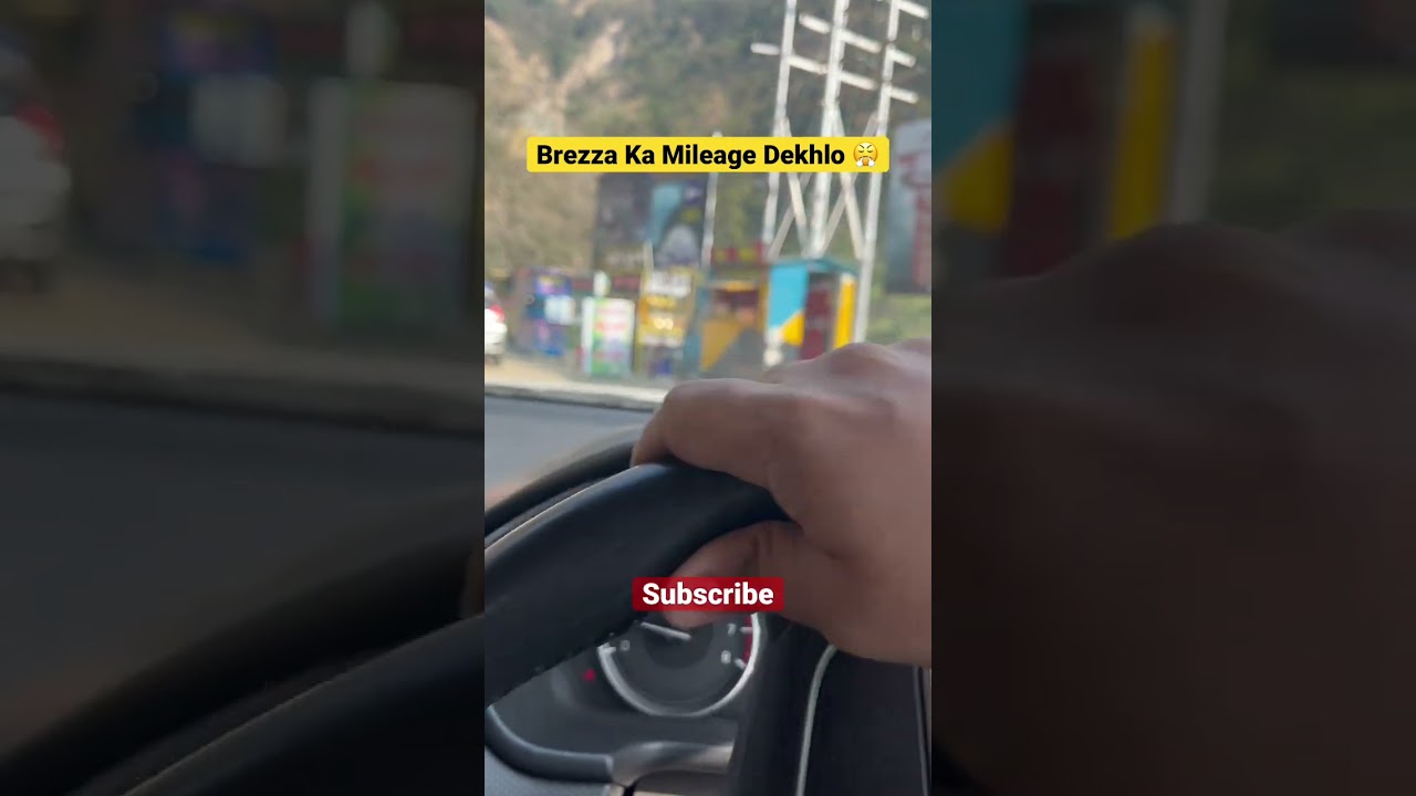 Brezza Facelift Ka Real Mileage 😤 #brezza2023 #mileage #shorts #viral #shortvideo