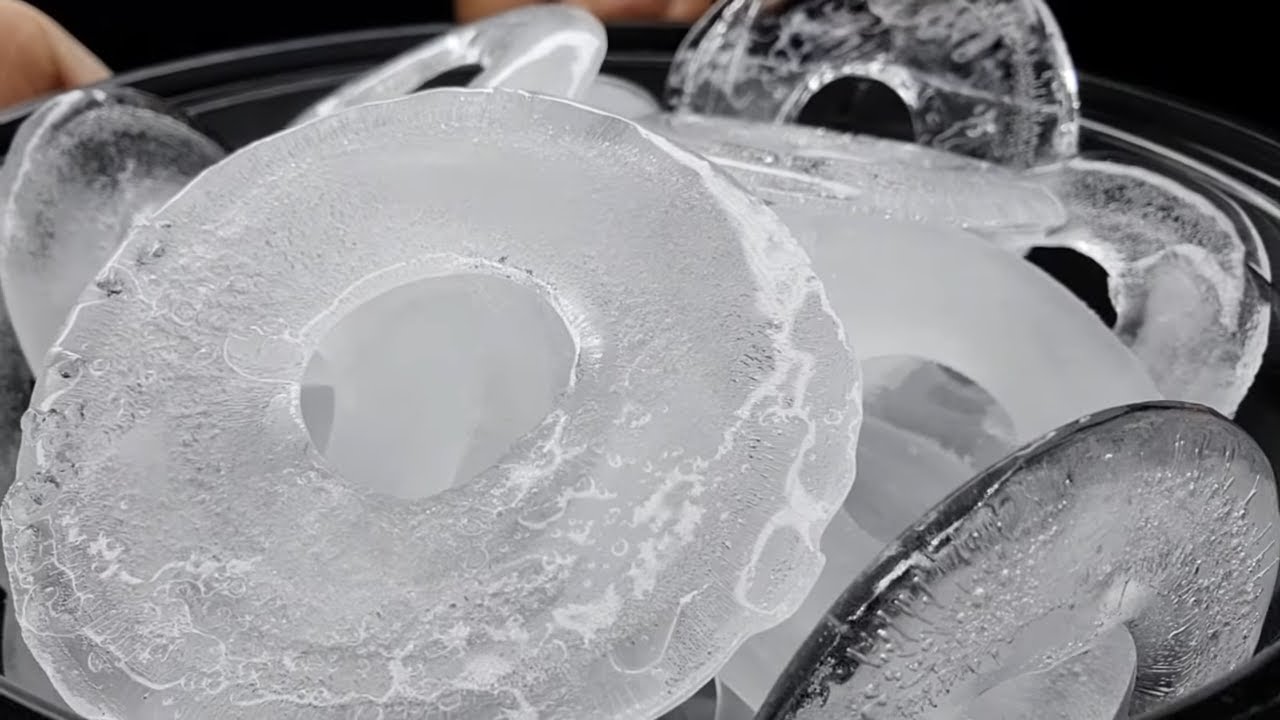 VERY CRUNCHY ICE RINGS | CREATOR'S CHOICE | #iceeating #asmr #asmrice