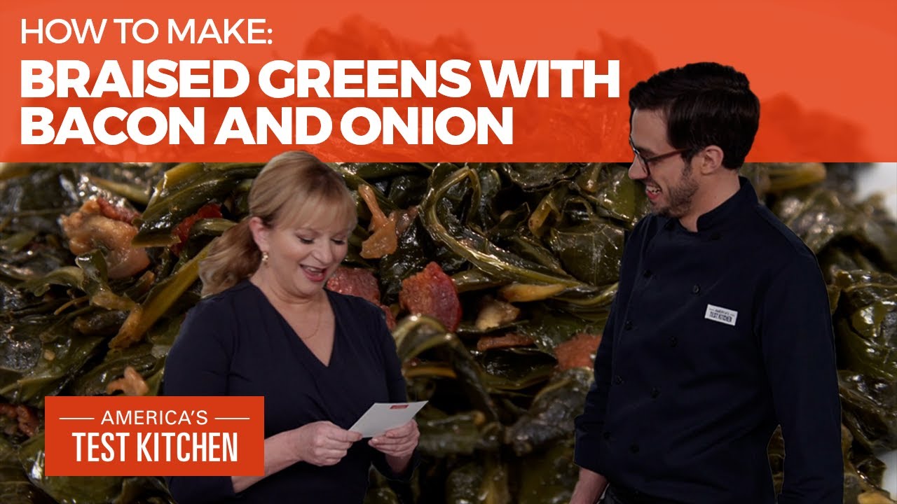 How to Make the Best Braised Greens with Bacon and Onion