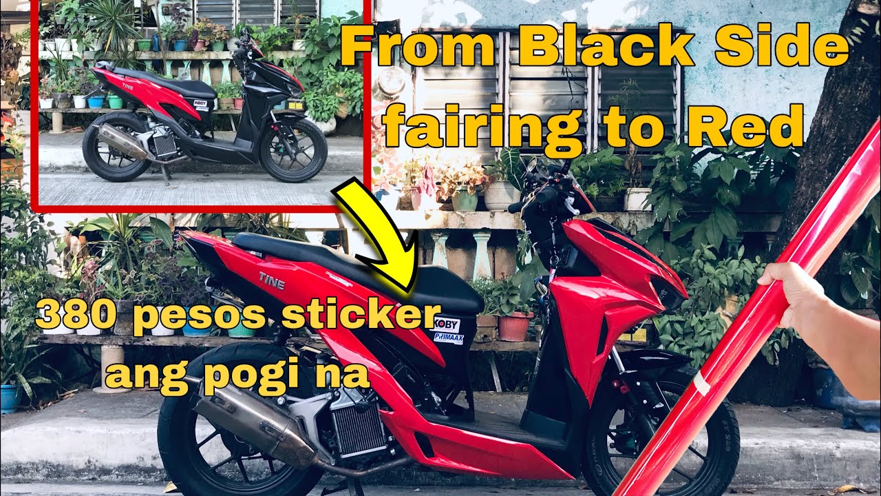 How to sticker wrap Honda Click fairings ￼#hondaclick125
