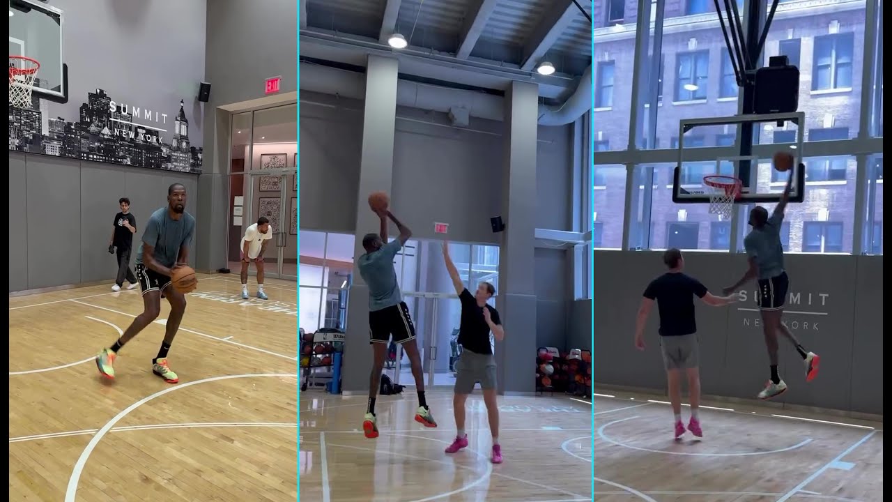 KEVIN DURANT's LATEST OFF SEASON WORKOUT WITH NBA SKILL TRAINER @cbrickley603