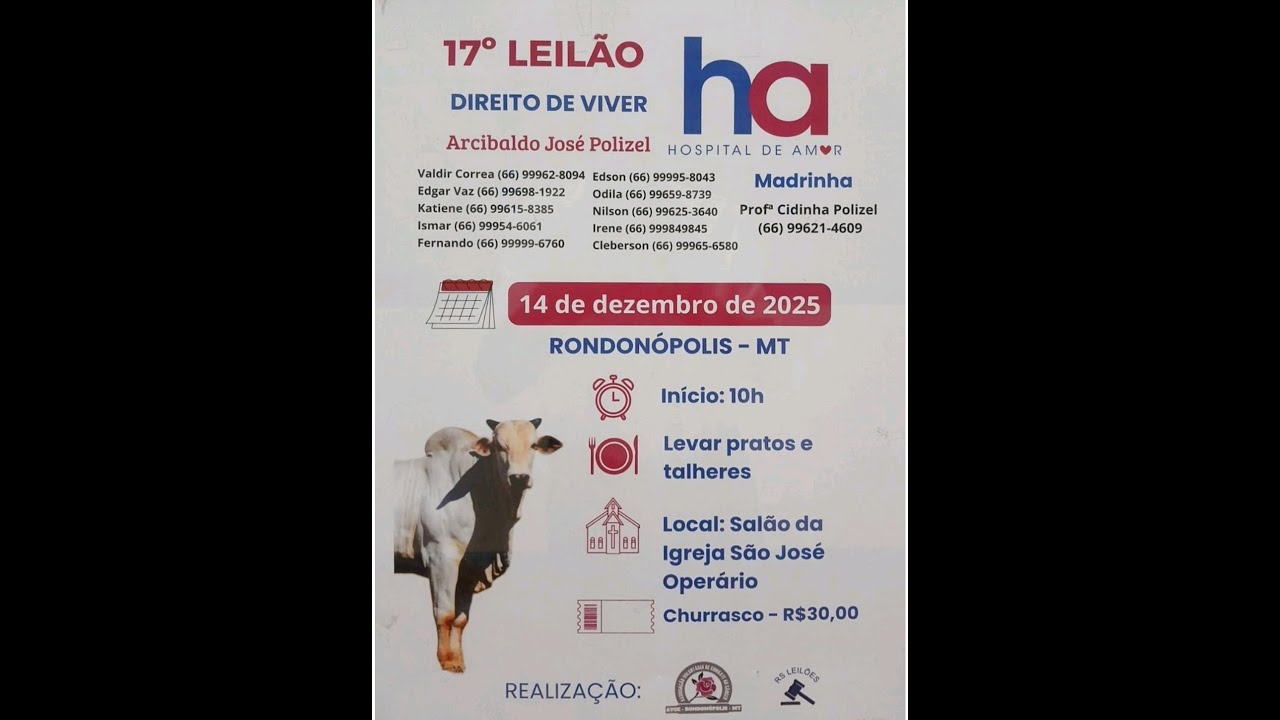 17&ordm; LEIL&Atilde;O DIREITO DE VIVER 14/12/2025 DOMINGO AS 11 HORAS