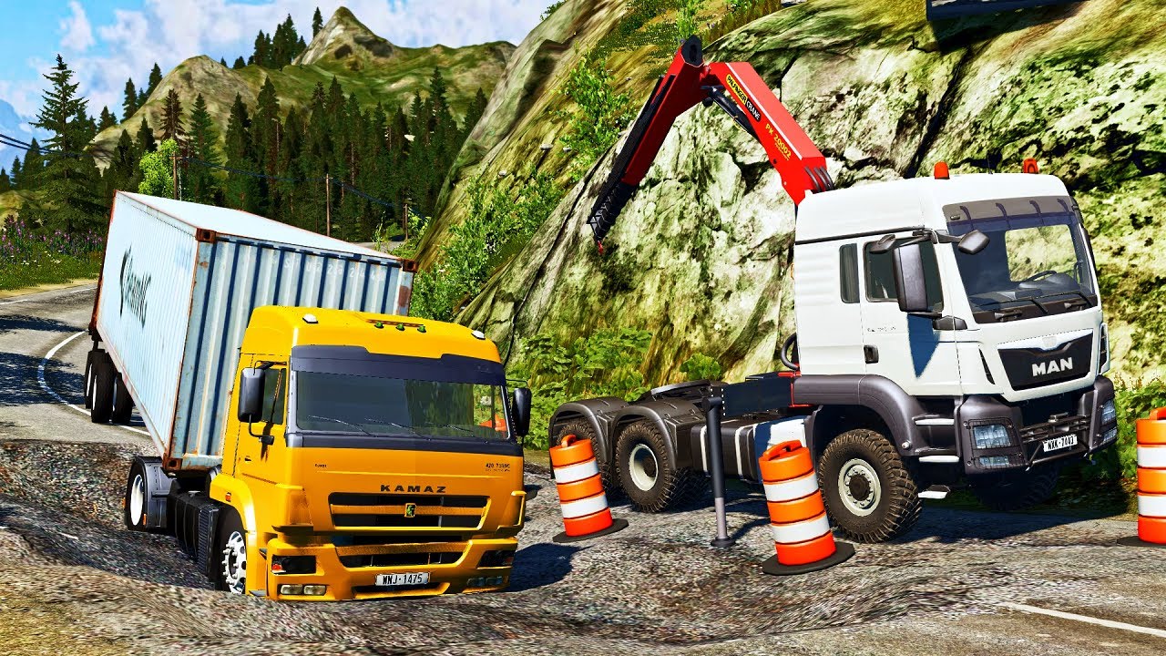 TRUCKS VS POTHOLES | BeamNG Drive #2