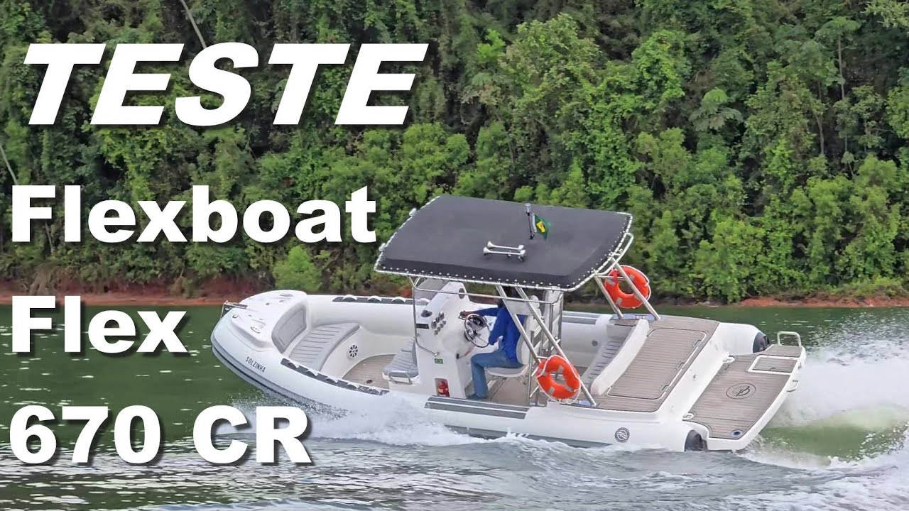 Flex 670 com motor de centro-rabeta testado pelo Marcio Dottori - Minuto Náutico - Vídeo 509