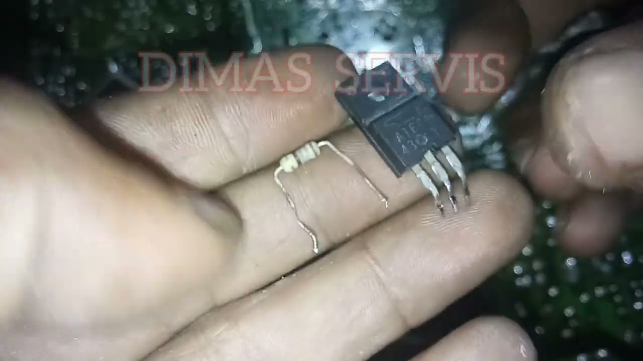PENYEBAB TV SHARP SLIM GAGAL STAR//RESISTOR R733 TERBAKAR