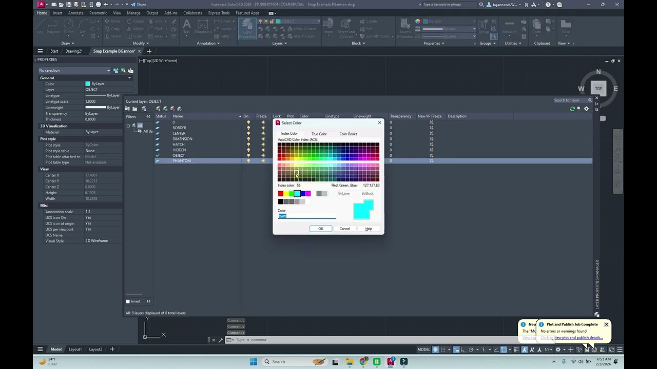 Create Layers in AutoCAD