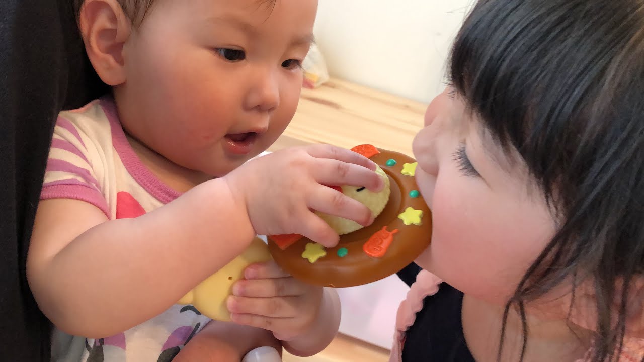 赤ちゃんに辛いカレーはダメ！アンパンマンカレーおこさまランチのおもちゃでお店屋さんごっこ Anpanman Curry Rice Toy