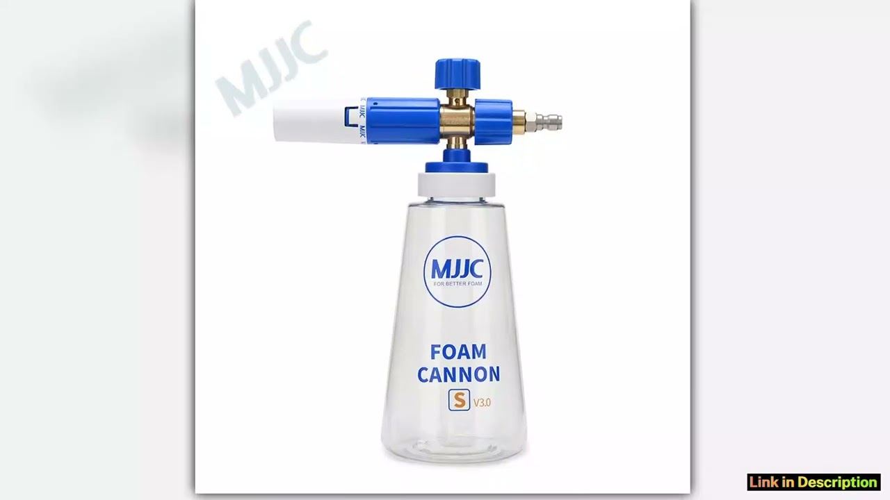 MJJC Foam Cannon S V30 with One Quarter 14 Quick Connector Connection Fitting Foam Generator
