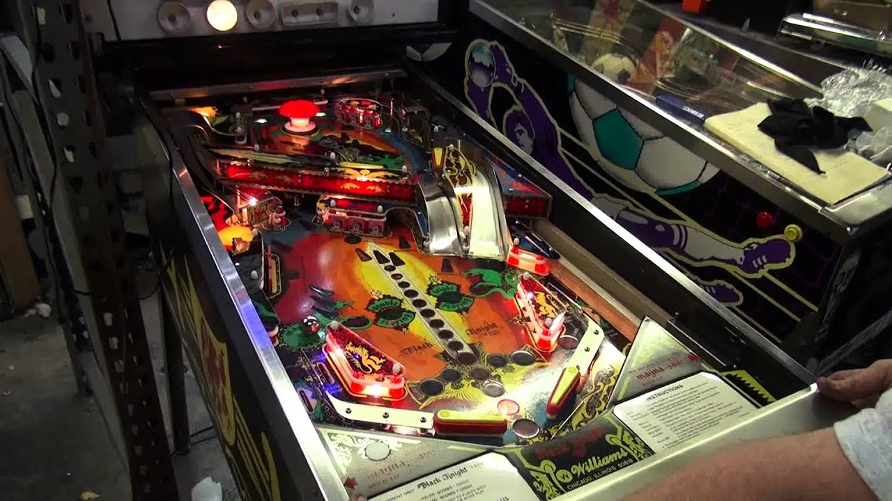 #297 Williams BLACK KNIGHT, ремонт пинбольного автомата! ОТЛИЧНО! TNT Amusements