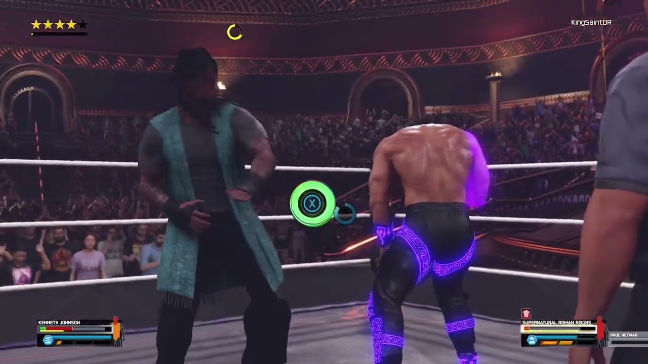 ￼WWE 2K25 the Island me vs supercharged Roman reigns