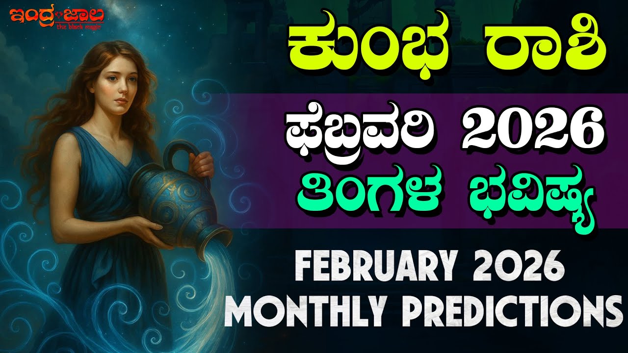 ಕುಂಭ ರಾಶಿ | ಫೆಬ್ರವರಿ 2026 | ತಿಂಗಳ ಭವಿಷ್ಯ | Aquarius | February 2026 | Monthly Predictions