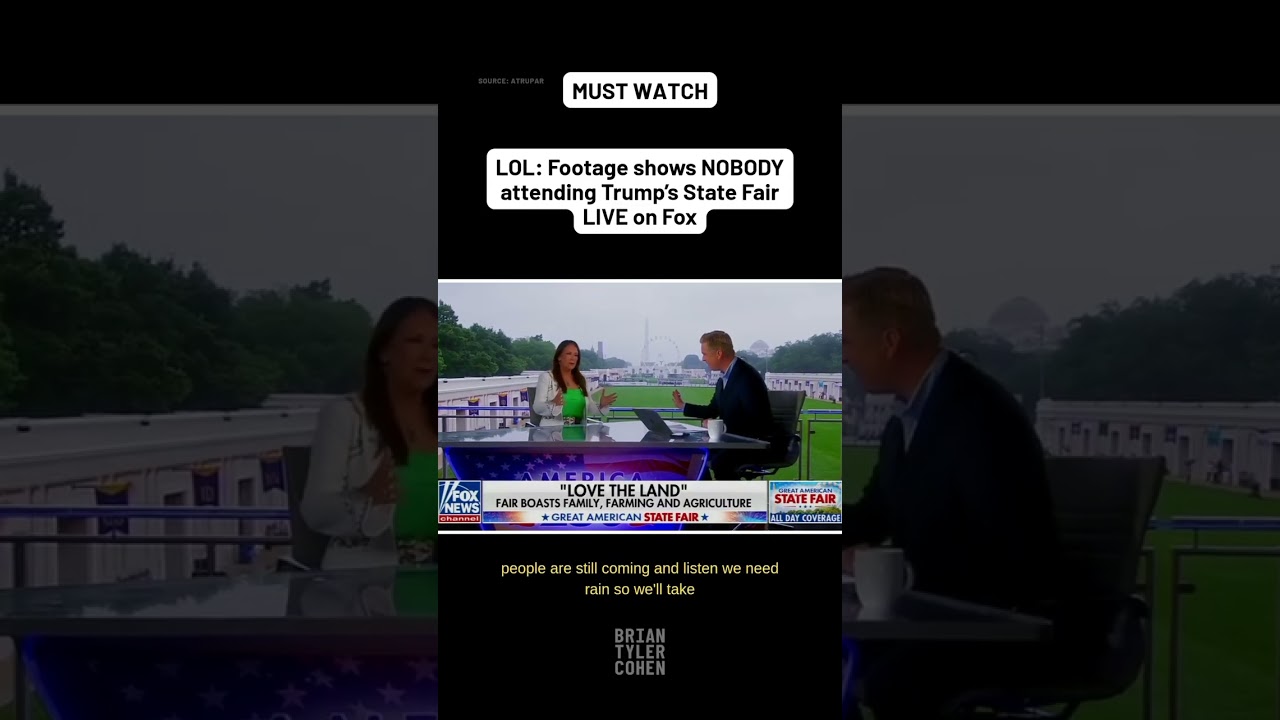 LOL: Footage shows NOBODY attending Trump&rsquo;s State Fair LIVE on Fox