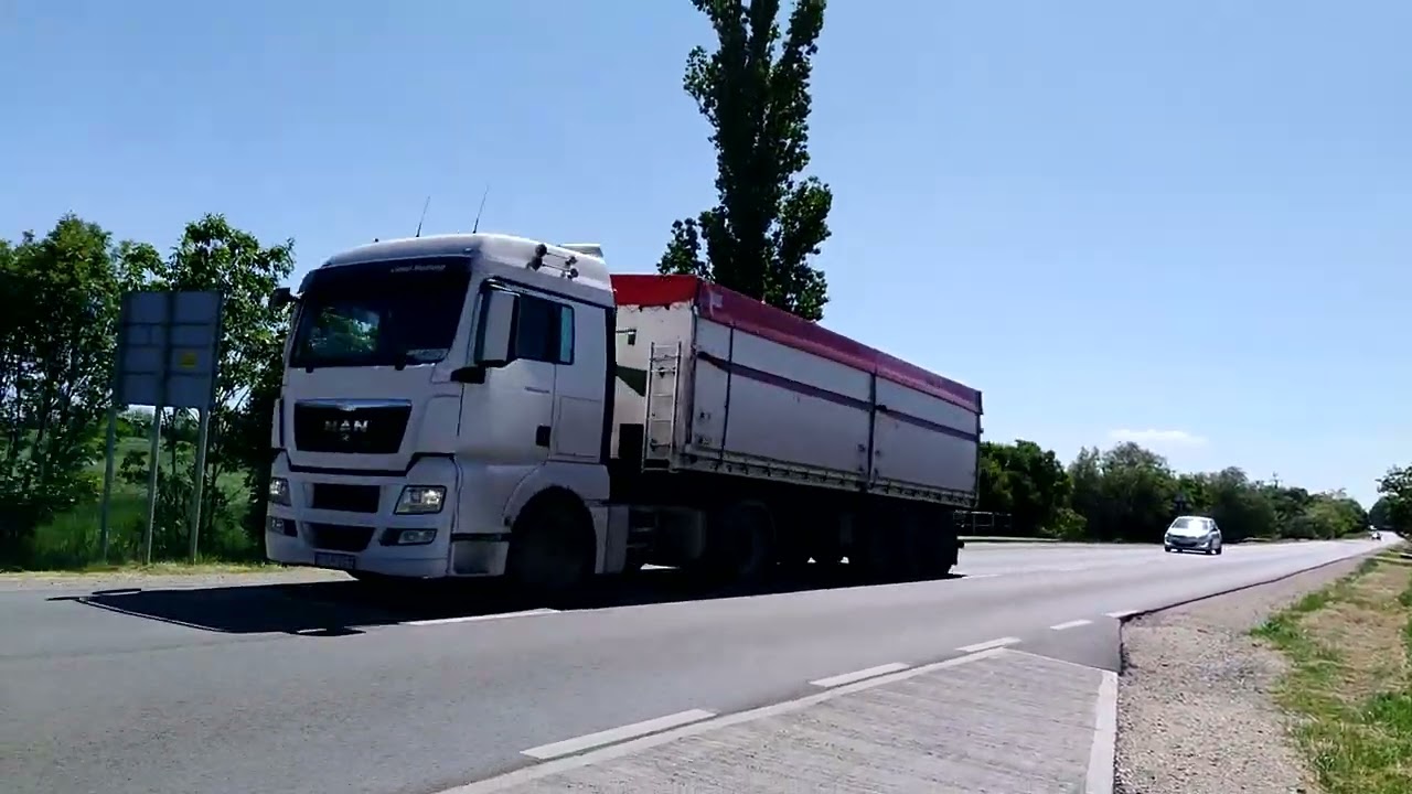 Trucks in Hungary.