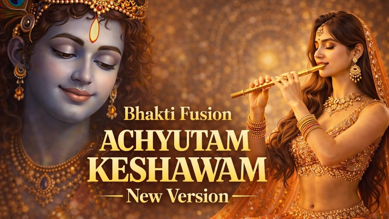 New Divine Achyutam Keshavam | New Bhakti Fusion | Krishna Song | Positive Vibes