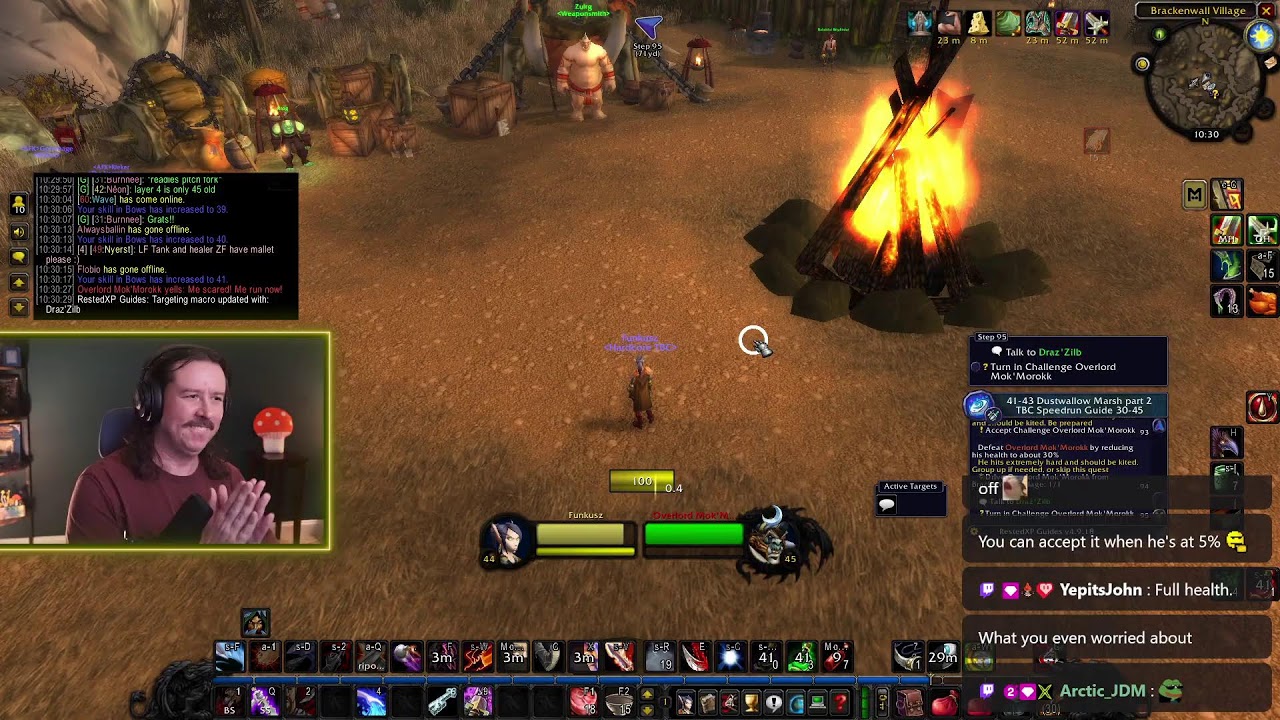 🍄Blizzard - STATE OF AZEROTH!!! Rogue TBC Leveling (HARDCORE) 50 TODAY?!