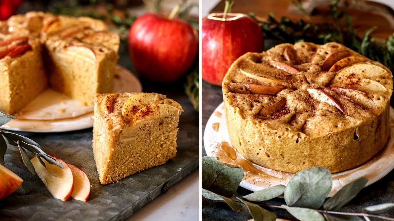 Bizcocho con manzana saludable EN MICROONDAS | Delicious Martha