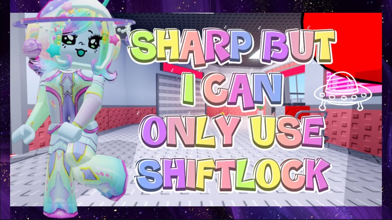 I CAN ONLY USE SHIFT LOCK IN ROBLOX SHARP {LAPTOP GAMEPLAY}