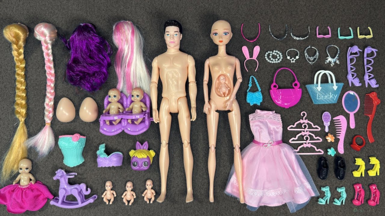 12 Minutes Satisfying with Unboxing Barbie Family Playset, Cute Doll Toys ASMR | Review Toys