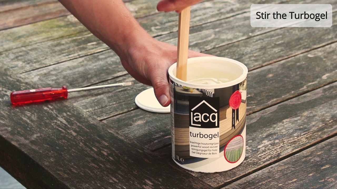Lacq Turbogel | reviving garden wood with Turbogel