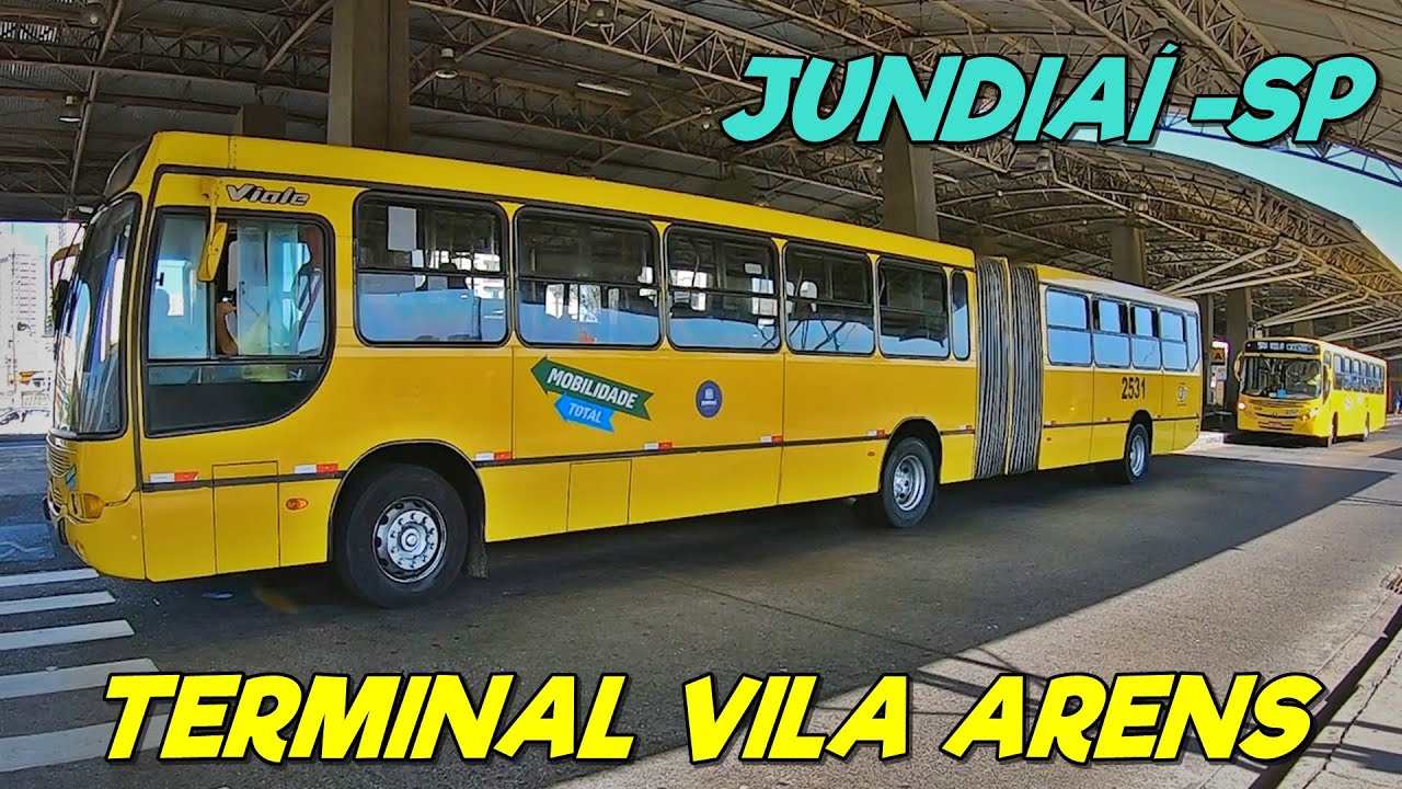 MOVIMENTAÇÃO de ÔNIBUS - TERMINAL VILA ARENS em JUNDIAI - SP