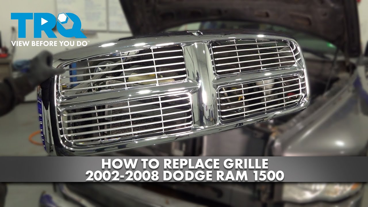 Как заменить решетку радиатора на Dodge RAM 2002-2008 годов