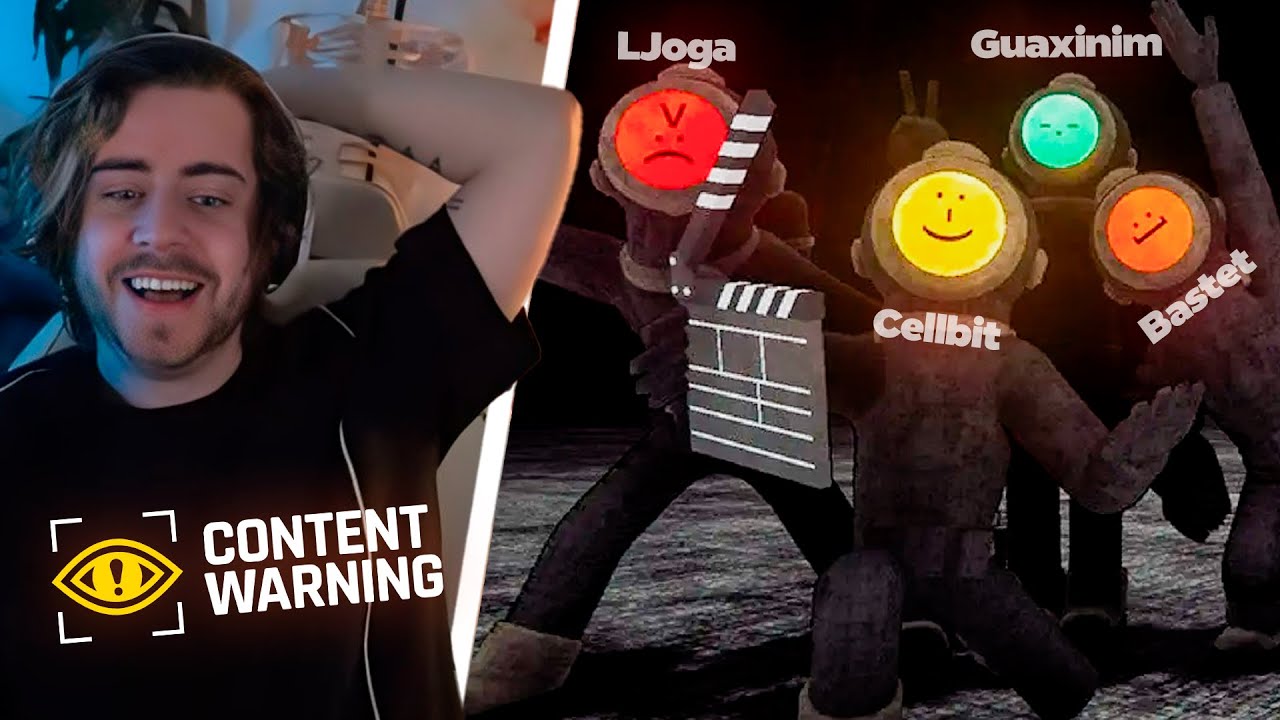 cellbit jogando CONTENT WARNING com Bastet, Guaxinim e LJoga