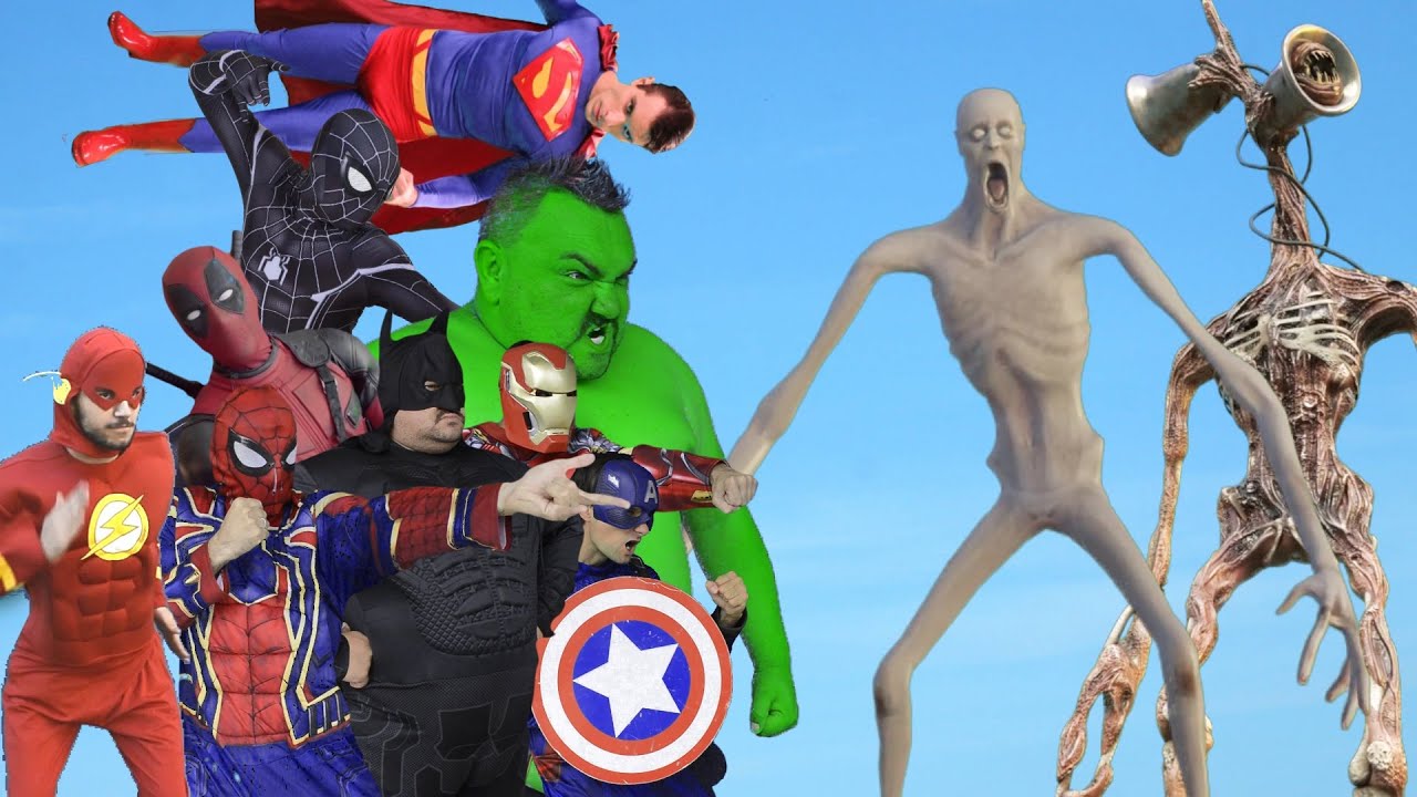 Superheroes VS SCP 096 VS Siren Head