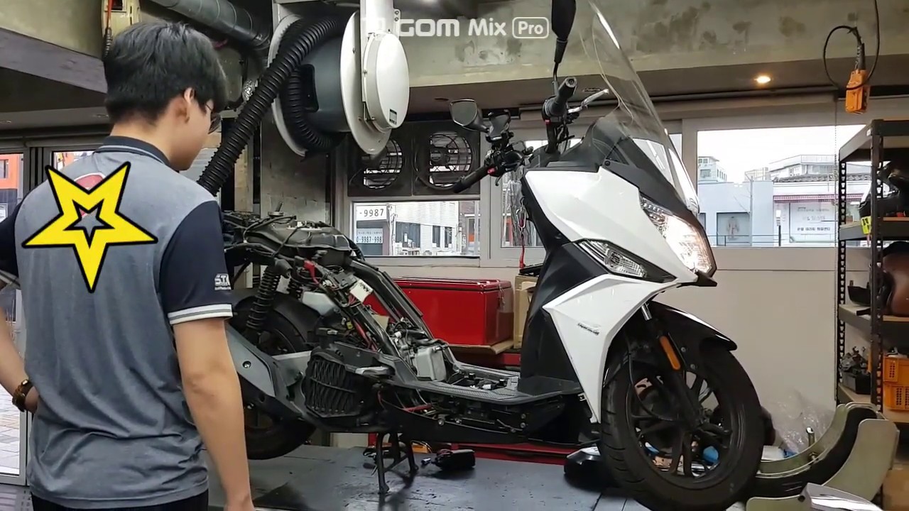 [바이크플랫폼] SYM 125cc 스쿠터 JET14(제트14) 밸브 간극, 오일 누유 점검 및 AS 조치!