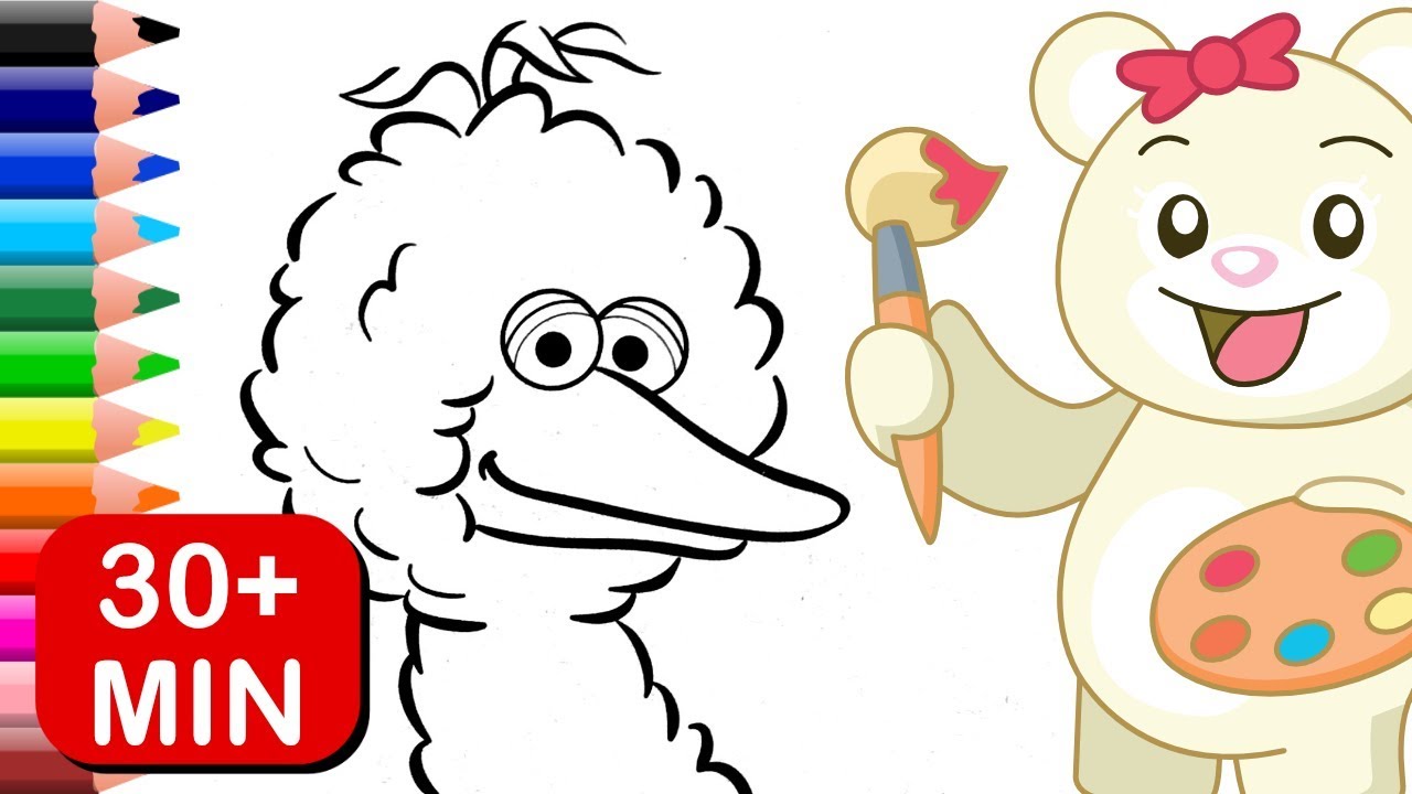 Big Bird, Abby and Zoe Sesame Street Coloring Book