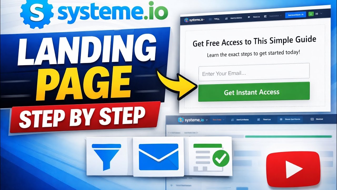 How to Create a Landing Page on systeme.io Step by Step in 2026 #systemeio 